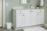 Rubbermaid Vanity Wastebasket, 6-Quart, white