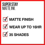 Maybelline Labial Liquido Matte Larga Duracion Superstay City Edition, Maybelline120 Artist