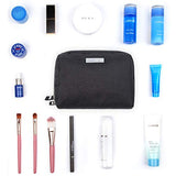 Pequeña bolsa de cosméticos portátil para cartera, mini bolsa de aseo, bolsa de viaje organizador de maquillaje caso por Narwey, Rectangle-Black