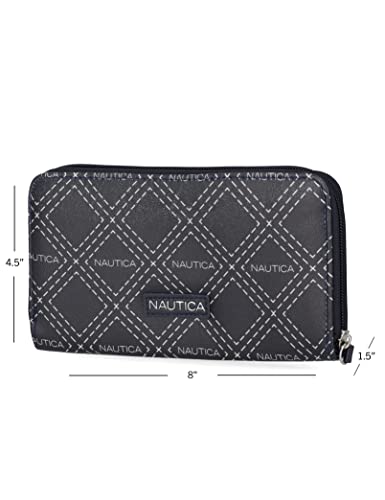 Nautica Bulk Cargo Cartera RFID con cremallera para mujer
