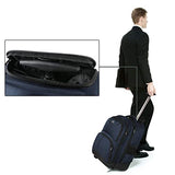 Mochila con Ruedas, Mochila para computadora portátil con Ruedas Impermeable para Viajes,Bolsa de Equipaje Bolsa de computadora Escolar para Hombres Mujeres aptas para portátil 15.6,Color Azul