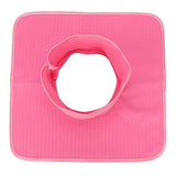 Toalla de Cama de Masaje clásica, Cubierta Protectora de sillón de Masaje, Adecuada para Salones, spas y terapeutas, con Orificio Facial (35 x 35 cm)(Rosado)