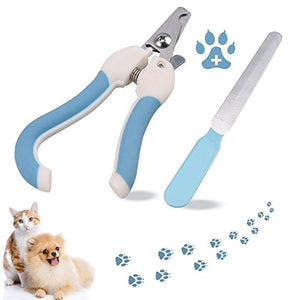 Lumbor37 Tijeras de Uñas para Mascotas Cortauñas Paw Grooming Trimmers con Safety Guard para Evitar el Corte Excesivo de Uñas para Puppy Doggie Kitty