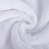 Juego de Toallas de baño de Microfibra Felpa y antipelusa - Secado rápido - Pack de 6 (Blanco)
