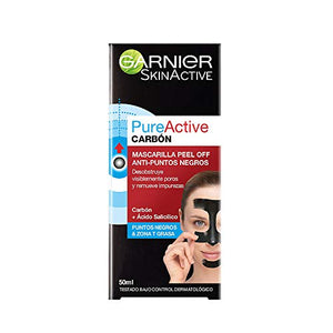 Garnier Skin Naturals Face Mascarilla Peel Off con Carbon