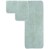 Juego de Toallas de baño de Microfibra Felpa y antipelusa - Secado rápido - Pack de 6 (Verde Claro)