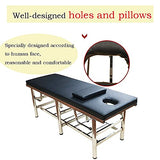Mesa De Masaje Cama De Masaje Estacionaria Cama De SPA Cama De Mesa De Masaje Estacionaria De Alta Resistencia Cama De Fisioterapia con Capa De Espuma Viscoelástica Cama De Salón