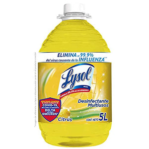 Lysol Limpiador Desinfectante Multiusos, Aroma Citrus, 5L