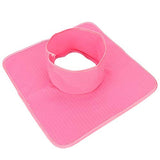 Toalla de Cama de Masaje clásica, Cubierta Protectora de sillón de Masaje, Adecuada para Salones, spas y terapeutas, con Orificio Facial (35 x 35 cm)(Rosado)