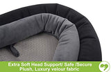 (Black Gray) - COOLBEBE Upgraded 3-in-1 Baby Head Neck Body Support Pillow for Newborn Infant Toddler - Extra Soft Car Seat Insert Cushion Pad, Perfect for Carseats, Strollers, Swings