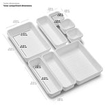 Madesmart Interlocking 8 Bin Pack, White