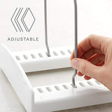 Organizador de sartenes ajustable, Bakeware Rack, 11.5"D x 7.3"W x 6.4"H, 1