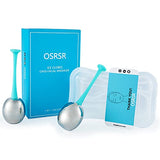Herramientas de masaje facial, Belleza de acero inoxidable Globos fríos para rostro y ojos, Juegos de 2 globos de enfriamiento, Cuidado de la piel para hinchazón, ojeras, arrugas