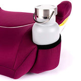 Diono Solana, sin pestillo, asiento elevador sin respaldo único, ligero, lavable a máquina, portavasos, color rosa