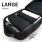 Mochila de viaje, 40 L, aprobada por vuelo, equipaje de mano, resistente al agua, antirrobo, bolsa de día grande para portátil de 17 pulgadas, color negro