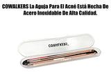 Set de Acero Inoxidable Espinilla Acné Blemish Eliminación de la espinilla Kit de Aguja Herramienta para Mujeres y Hombres cuidado Facial de la Piel Proteger（4 pcs）