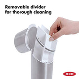 OXO Good Grips Organizador para Cepillos de Dientes, de Acero Inoxidable Pulido
