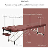 Mesa De Masaje Plegable Cama De Masaje Portátil Profesional, 2 Camas Plegables De Aluminio De Altura Ajustable para Salón Facial, Bolsa De Transporte Y Accesorios para Uso Doméstico
