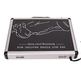 Piedra Caliente para Masajes, Alisar Superficies Piedra de Masaje de Diferentes Formas para el Cuidado en el Hogar para Atletas (110 V Enchufe de EE. UU.)