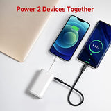 ▶ Cargador portátil de 9000 mAh Ultra Compacto con Cable Integrado, Paquete de batería Externa pequeña Compatible con iPhone 14/14 Plus/14 Pro Max/13/13 Mini/13 Pro Max/12/12/Pro/11/XR/XS/X/8/7/6