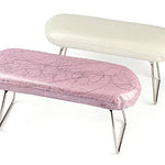 Reposamuñecas de mano almohada con soporte de apoyo profesional para uñas cojín de escritorio para salón de uñas (blanco)