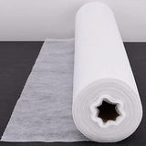 Juego de 50 sábanas desechables para colchón de masaje de spa, para salón, masaje, no tejidas, para reposacabezas, papel para cubrir la mesa, suministros de tatuaje (blanco)