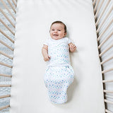 Envoltura fácil de Envolver, de Punto de algodón para bebé, Saco de Dormir para recién Nacido, Paquete de 3, Flores de Cuento de Hadas, 0-3 Meses, pequeño/Mediano