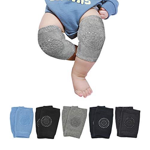 Baby Crawling Anti Slip Knee Pads Unisex Clothing Accessories Toddler Leg Warmer Safety Protective Cover Toddlers Learn To Socks Children Short Kneepads 5 Pairs