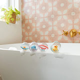 ▶ Juguete flotador para baño en forma de burbujas, 4 unidades
