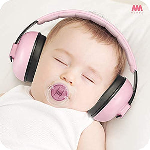 Mumba Auriculares con cancelación de ruido para bebés con protección auditiva para bebés y niños pequeños - Mumba Baby Earmuffs - Edades de 3-24 meses - para dormir, estudiar, aviones, conciertos, películas, teatro, fuegos artificiales