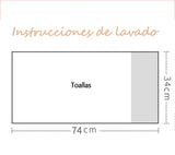 Juego de Toalla de Mano de 4 Piezas de 74x34CM, 100% Algodón, Felpa Supersuave, de Secado Rápido, Extra Grande, Altamente Absorbente, para baño, Ducha, Playa, SPA, Calidad (4 Colores)