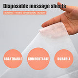 100pcs Sábanas desechables aptas para SPA, tatuajes, viajes, tela no tejida transpirable, 13g / metro cúbico, 80x 180cm, blanco