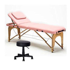 Cama de Masaje, Cama de Alta Calidad Haya Tratamiento de Belleza Portátil para Salón del Tatuaje de Altura Ajustable Mesa de Masaje (Color : Style 3)