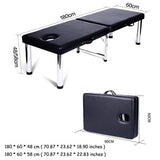 ▶ Cama De Masaje  de belleza, Cama de belleza portátil de acero inoxidable plegable de acero inoxidable Cama de masaje para el hogar multifuncional para el salón de tratamiento de la terapia de