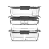 Juego de 12 recipientes de plástico con tapas, a prueba de fugas, estilo caja de Bento, para sándwich y ensalada, transparente