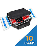 BevPod Bolsa ultra delgada y suave – a prueba de fugas y lados suaves – (correa de hombro y lámina de hielo incluida) – Mini mochila portátil sin hielo – para picnics, senderismo, camping, playa, viajes, parque, hombres y mujeres