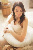 ▶ Leachco Snoogle Total Body Pillow, Ivory