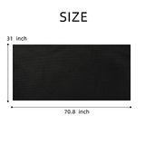 Juego de 20 sábanas desechables de tela no tejida, 78,7 x 177,8 cm, color negro