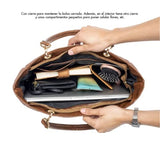 Bolsas de Mujer con Cosmetiquera para Maquillaje Tote Bag (Bolsa Austin Café Unitalla)