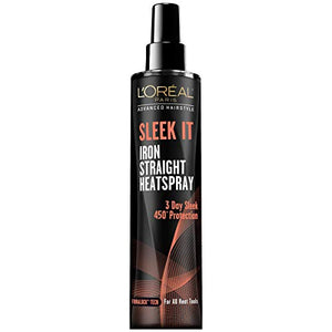 L'Oréal Paris peinado avanzado, SLEEK IT Iron Straight Heatspray, 5.7 fl. oz.