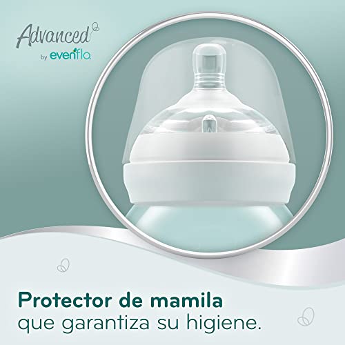biberon cuello ancho evenflo ▷ Evenflo Biberón Anticólicos Ancho, Niña, Rosa Y Lila, Flujo Lento, 5 –  (Soluciones Naturales) Bálsamos de Benjuí