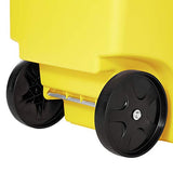 Rubbermaid Commercial Products BRUTE Rollout Waste/Utility Container, 50-gallon, Yellow