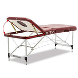 Mesa de Masaje Plegable Cama de Fisioterapia de moxibustión de Belleza Cama de Masaje de elevación y Ajuste portátil for el hogar Cama de Masaje, 2 Colores Mesa de Masaje