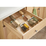 Estantería para botes de especias especial para cajón – práctico accesorio de cocina para organizar especias – Especiero con 3 niveles – Color: transparente/metálico