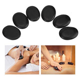14 Piedras Calientes para Masaje, Juego de Masaje de Piedras Calientes, Masaje de Energía de Spa Caliente Natural, Herramienta de Cuidado de la Salud del Cuerpo de Piedra de Basalto, Calentador de Pie