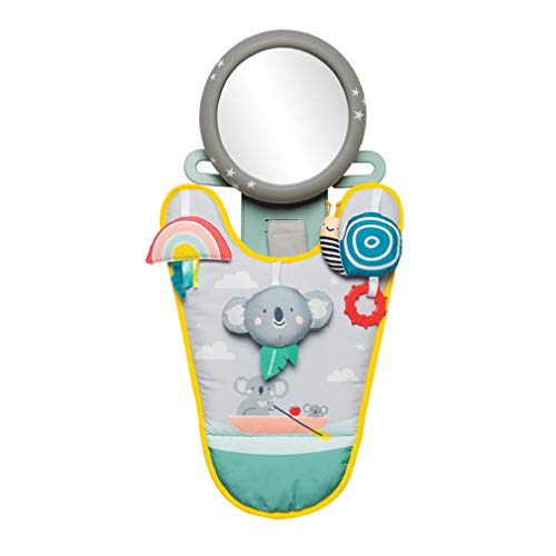Juguete Para Auto para Bebé Taf Toys Koala in-Car Play Centre Parent and Baby's Travel Companion, Keeps Both Relaxed While Driving. Car Activity Centre with Mirror to Watch Baby from Driver's Seat