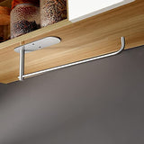 ▶ Portarrollos   de Papel de Cocina, Acero Inoxidable SUS 304 Papel de Baño Portarrollos, Autoadhesivo Toallero de Pared de Papel Plateado