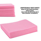 Funda de Cama de Masaje, 10 Piezas de Sábanas de Cama de Masaje de Belleza Desechables Sofá de Masaje de Salón SPA, Sábanas de Cama No Tejidas Sábanas de Mesa de Masaje Impermeables Y a(rosa)