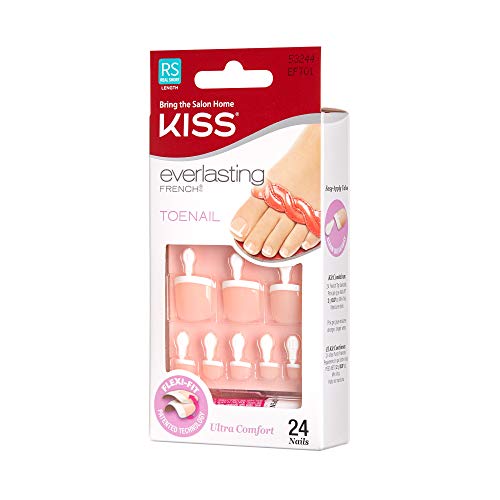 Kiss Products Everlasting French Kit de uñas de los pies sin límites, 0.07 libras
