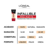 L'Oreal Paris Base de maquillaje Infallible Matte